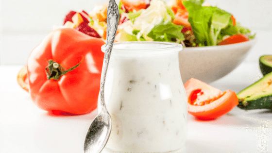 Cobb salad with ranch dressing recipe for meal prep your lunch. 