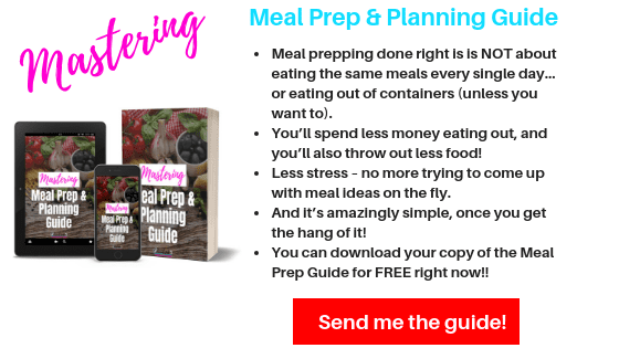 Image of the Free Mastering Meal Prep & Planning Guide along with the benefits you will gain from the guide 
