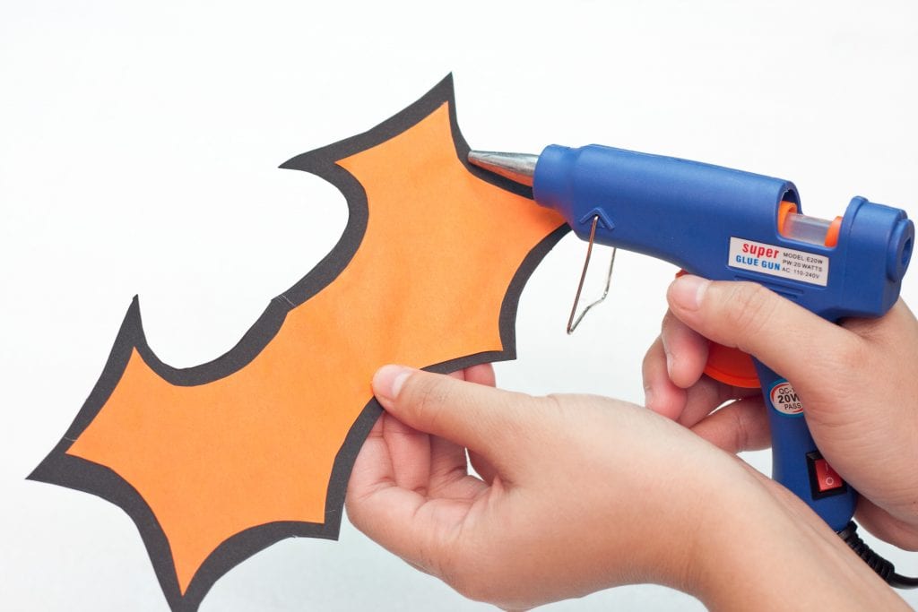 Halloween DIY Craft: Trick or Treat Basket Step 6 Glue the wings together.