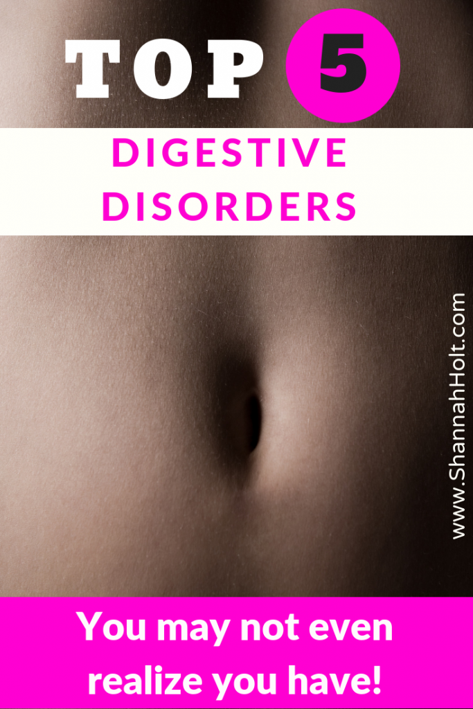 Belly button with text overlay Top 5 Digestive Disorders You may not even realize you have. 