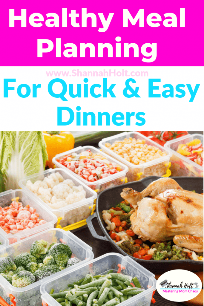 Meal planning for quick and easy dinners 